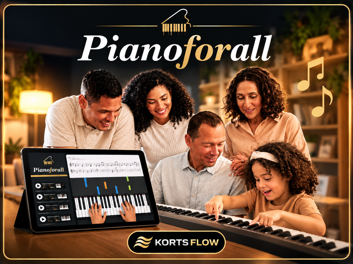 Aprenda piano no seu ritmo